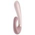 Satisfyer Heat Wave - smart, opvarmende vibrator med arm (beige)