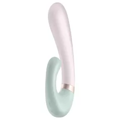   Satisfyer Heat Wave - fleksibel varmende vibrator med arm - mintgrøn