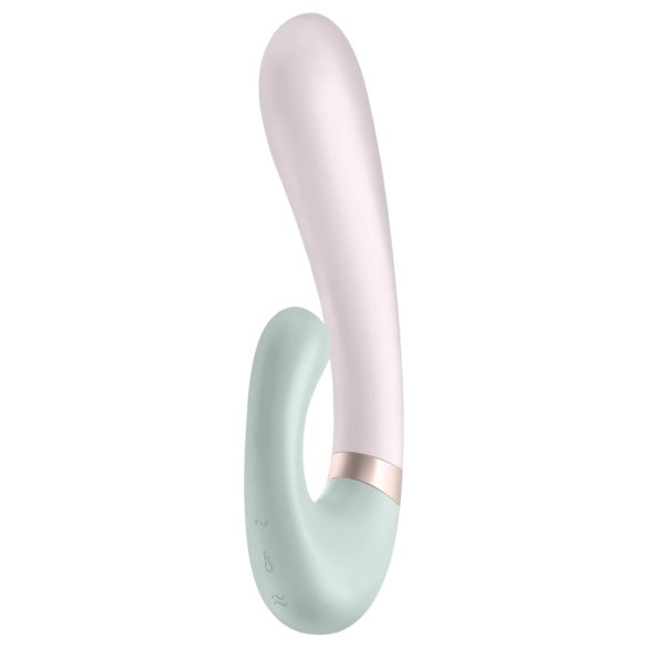 Satisfyer Heat Wave - smart opvarmende vibrator med arm (mint)