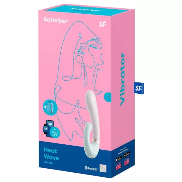Satisfyer Heat Wave - App-styret opvarmende vibrator (mint)