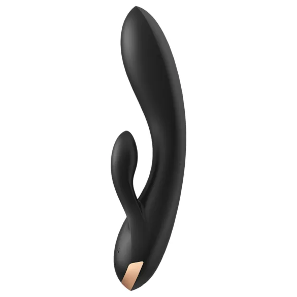 Satisfyer Double Flex - App-styret vibrator med klitorisbøje (sort)