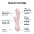 Satisfyer Mono Flex - smart vandtæt vibrator (pink)