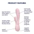 Satisfyer Mono Flex - app-styret vibrator (pink)