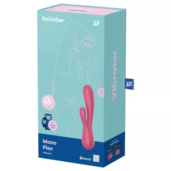 Satisfyer Mono Flex - vibrator - genopladelig vandtæt - rød