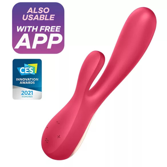 Satisfyer Mono Flex - vibrator - genopladelig vandtæt - rød
