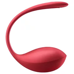 Satisfyer - vibrerende æg med fjernbetjening - rød