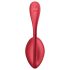 Satisfyer Shiny Petal - fjernstyret vibrerende æg (rød)