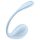 Satisfyer Glat Blomst - smart vibrerende æg (blå)