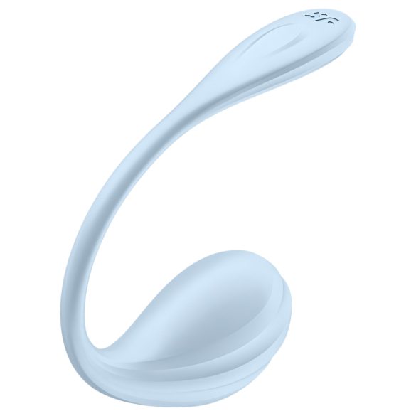 Satisfyer Glat Blomst - smart vibrerende æg (blå)