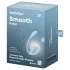 Satisfyer Smooth Petal - bærbart app-styret vibrerende æg (blå)