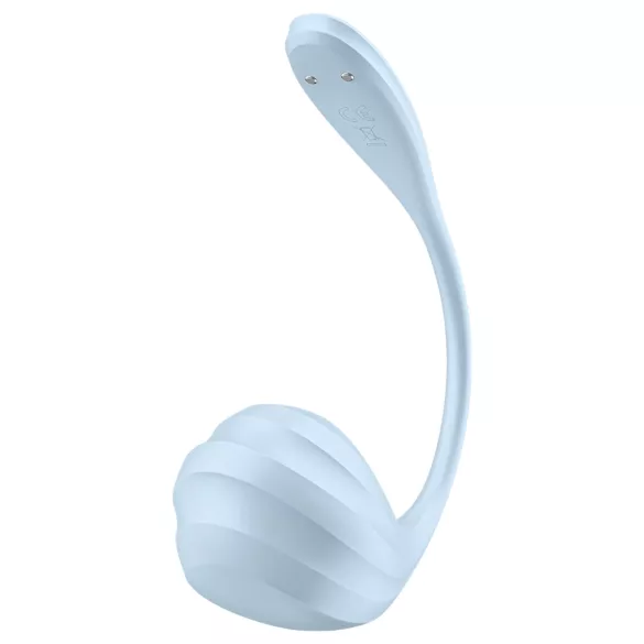 Satisfyer Smooth Petal - bærbart app-styret vibrerende æg (blå)