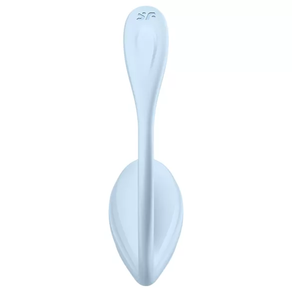 Satisfyer Smooth Petal - bærbart app-styret vibrerende æg (blå)