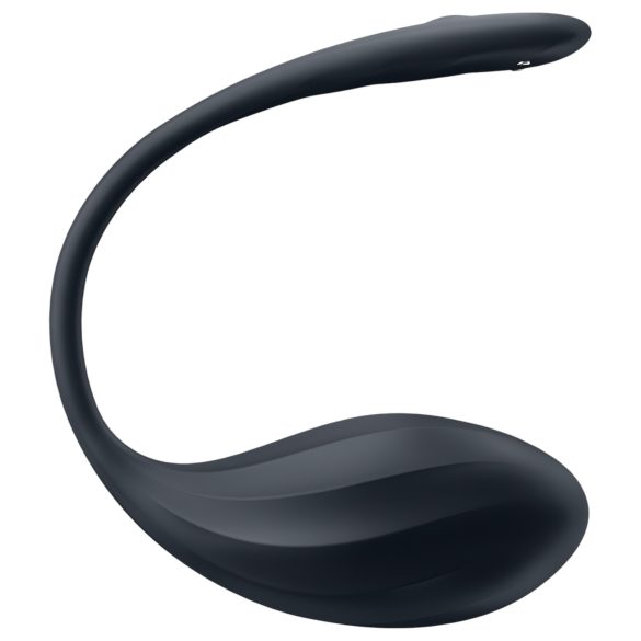 Satisfyer Ribbed Petal - Fjernbetjente vibrationer (sort)