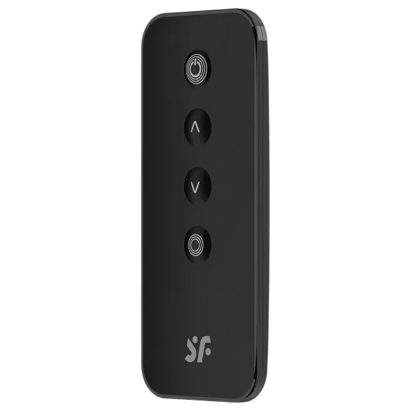 Satisfyer - vibrerende æg med fjernbetjening - ribbet - sort