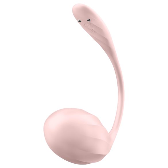 Satisfyer Ribbed Petal - trådløst vibrerende æg (pink)