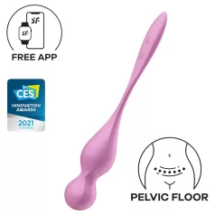   Satisfyer Love Birds 1 - App-styret vibrerende geishakugle (pink)