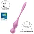 Satisfyer Love Birds 1 - App-styret vibrerende geishakugle (pink)