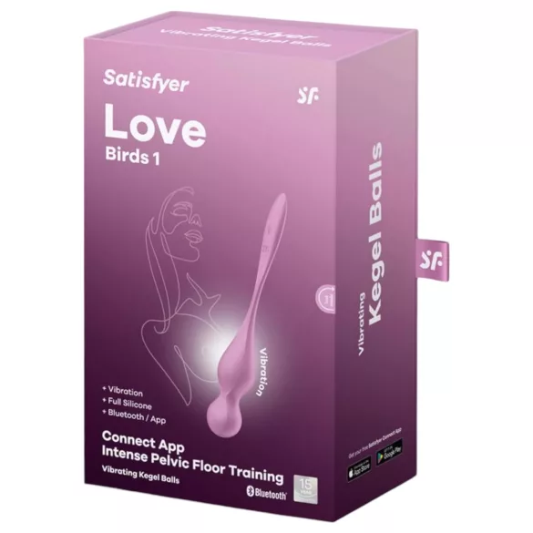 Satisfyer Love Birds 1 - App-styret vibrerende geishakugle (pink)