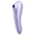 Satisfyer Dual Pleasure - lufttryksvibrator med vibration - lilla