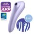 Satisfyer Dual Pleasure - smart 2i1 luftbølger vibrator (lilla)