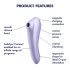 Satisfyer Dual Pleasure - smart 2i1 luftbølger vibrator (lilla)
