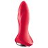 Satisfyer - anal vibrator med kugler - rød