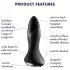 Satisfyer - analvibrator med perler - sort