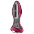 Satisfyer Rotator Plug 2 - genopladelig analvibrator med perler (rød)