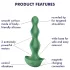 Satisfyer Lolli-Plug 2 - analvibrator med opladning - vandtæt - grøn