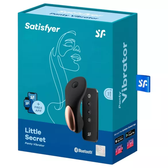 Satisfyer Little Secret - klitorisvibrator - vandtæt - sort