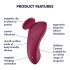 Satisfyer Sexy Secret - smart vandtæt trussevibrator (rød)