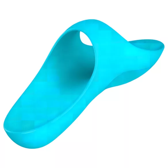 Satisfyer Teaser - fingervibrator med genopladeligt batteri - vandtæt - turkis