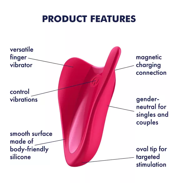 Satisfyer High Fly - genopladelig, vandtæt klitorisvibrator (pink)