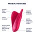 Satisfyer High Fly - genopladelig, vandtæt klitorisvibrator (pink)