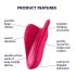 Satisfyer High Fly - genopladelig, vandtæt klitorisvibrator (pink)