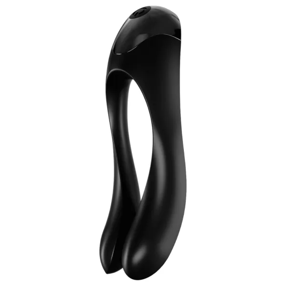 Satisfyer Candy Cane - vandtæt vibrator med to arme - genopladelig - sort