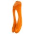 Satisfyer Candy Cane - genopladelig, vandtæt dual vibrator (orange)