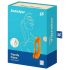 Satisfyer Candy Cane - genopladelig, vandtæt dual vibrator (orange)