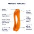 Satisfyer Candy Cane - genopladelig, vandtæt dual vibrator (orange)