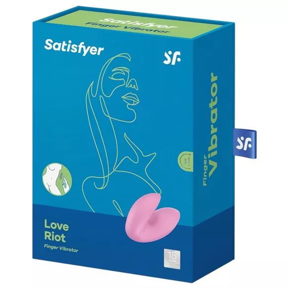 Satisfyer Love Riot - genopladelig, vandtæt finger-vibrator (pink)