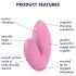 Satisfyer Love Riot - genopladelig, vandtæt finger-vibrator (pink)