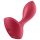 Satisfyer Backdoor Lover - Genopladelig, vandtæt anal vibrator (rød)