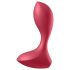Satisfyer Backdoor Lover - Genopladelig, vandtæt anal vibrator (rød)