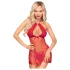 Penthouse - babydoll med blonde og g-streng - rød - M/L