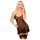 Penthouse Guilty Icon - kjole med strømpeholder og g-streng (sort) - M/L