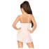 Penthouse Casual Seduction - blonde natkjole og g-streng (hvid)
