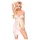 Penthouse Sweet Beast - babydoll sæt - blonde - hvid - M/L