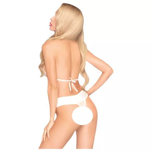 Penthouse Perfect Lover - body med halsbånd - hvid - L/XL
