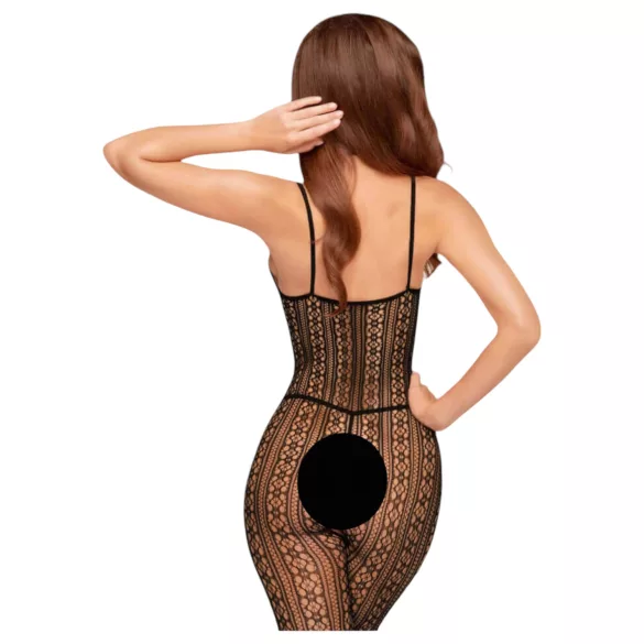 Penthouse Dark Wish - netcatsuit med åbning - sort - XL