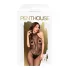 Penthouse First Lady - åbent blonde catsuit - sort